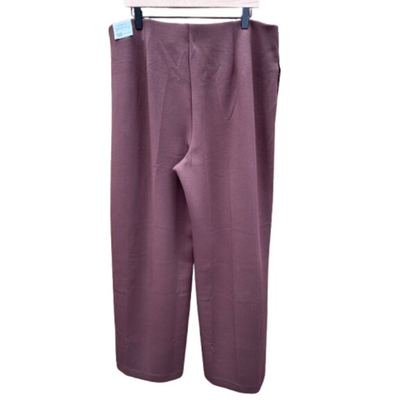 Lane Bryant Journey Pant Size 18 Brown High Rise Wide Leg Pockets Career - Picture 2 of 11